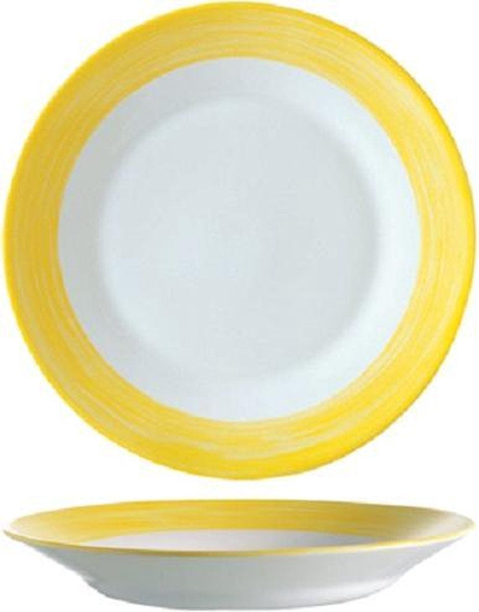 Arcoroc Brush - Diepe Borden - Geel - 22
