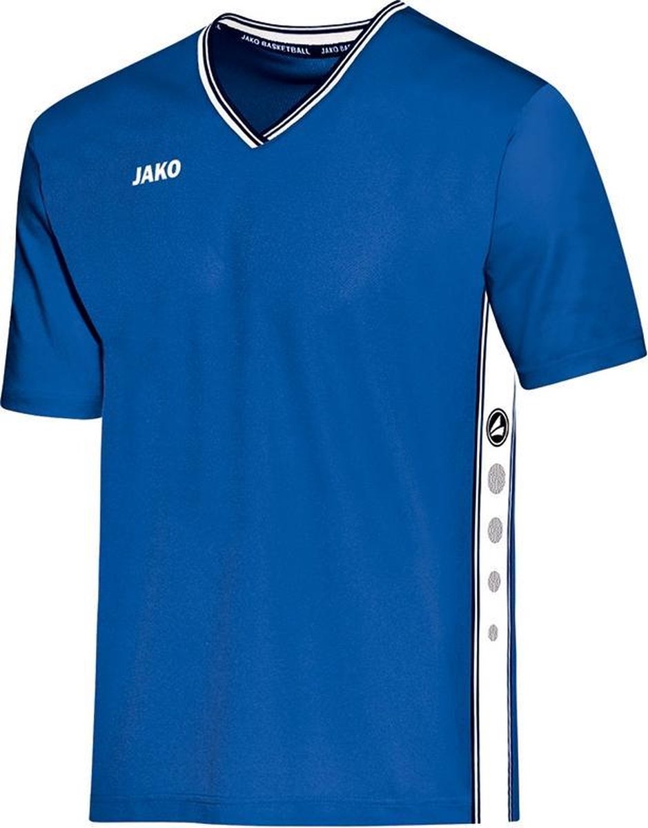 Jako - Shooting shirt Center - royal/wit - Maat XS
