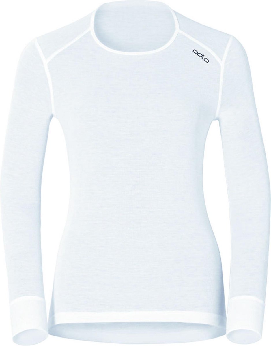 Odlo Bl Top Crew Neck L/S Active Warm Dames Thermoshirt - White - Maat M