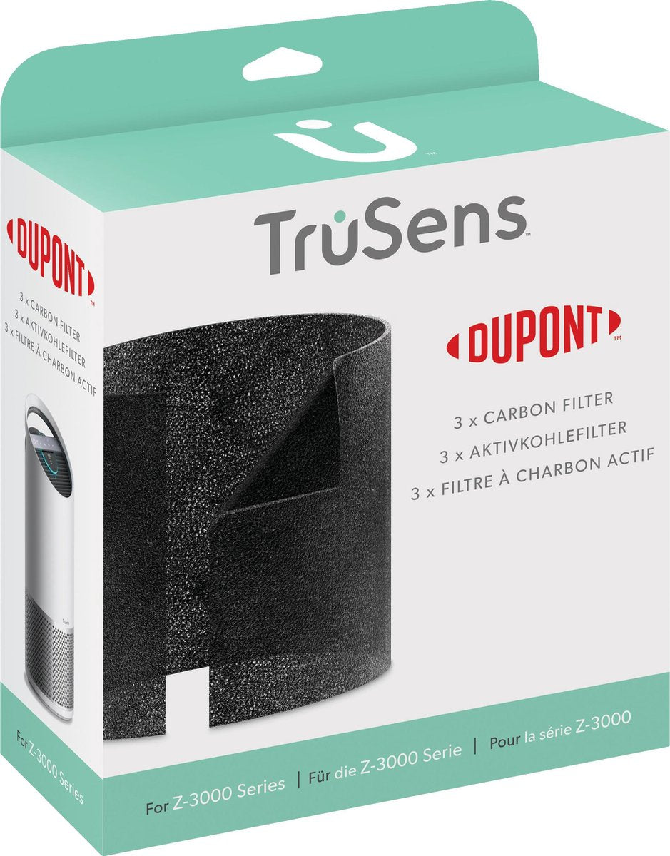 DuPont Koolstoffilter Voor Leitz TruSens Z-3000 Luchtreiniger - Pak Van 3 Stuks