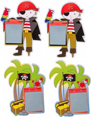 4 stuks tekenbordjes met pen piraat ®Pippashop
