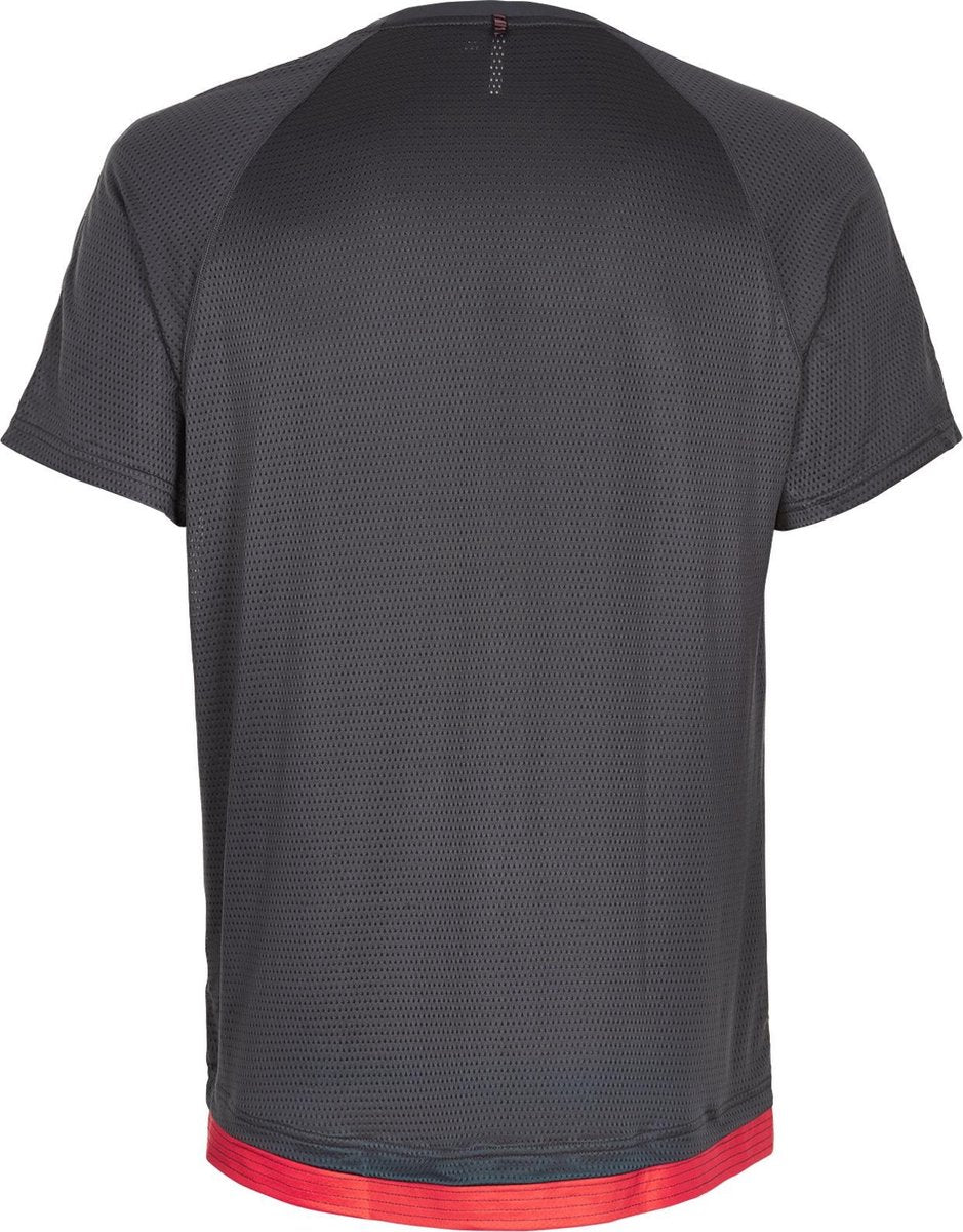 Newline SS  Sportshirt - Maat M  - Mannen - grijs/rood