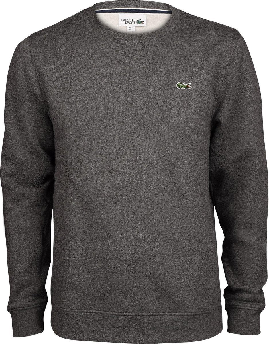Lacoste Men's Sport Crewneck Fleece Tennis Sweatshirt Heren Sporttrui casual - Maat S  - Mannen - grijs