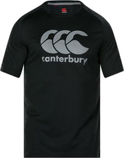 Canterbury Sportshirt Core Vapodri Large Logo Polyester Zwart Mt S