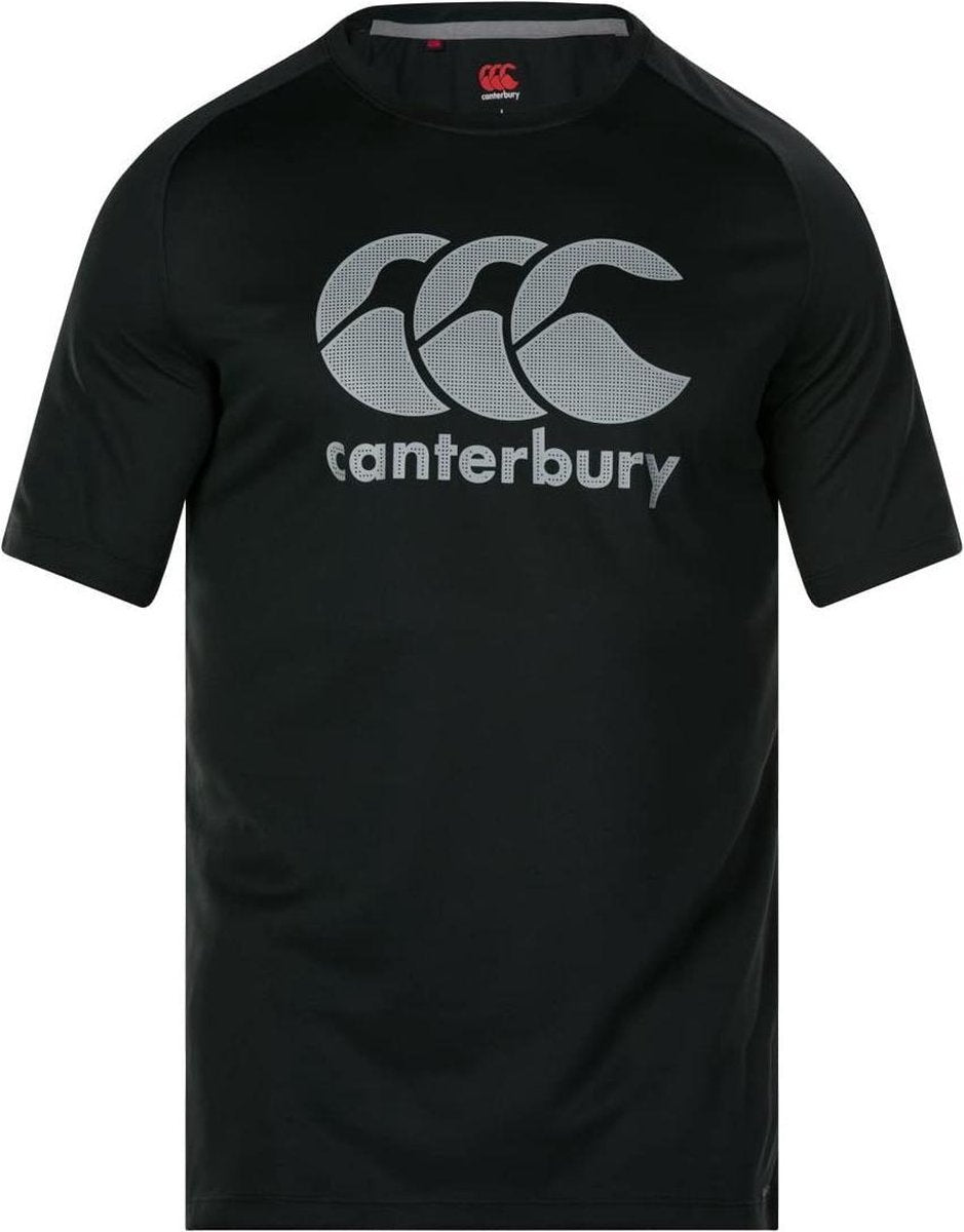 Canterbury Sportshirt Core Vapodri Large Logo Polyester Zwart Mt S