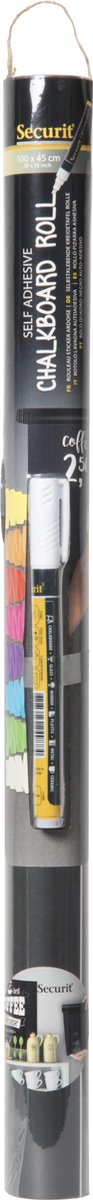 Securit Wall Roll Zelfklevende Krijtbord - Zwart - Muurrol -