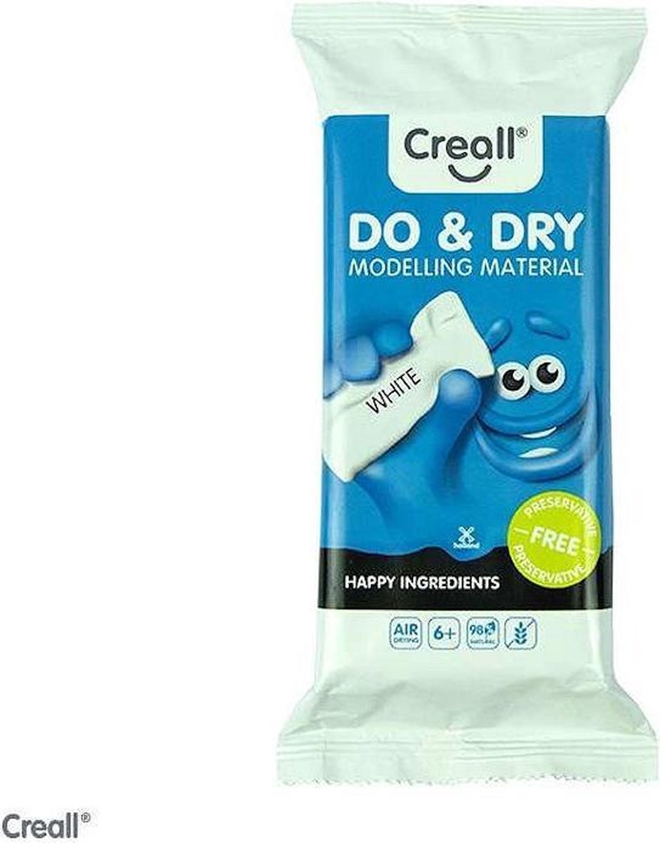 Creall Boetseerklei 0.5 kg Wit Uitdeelcadeautjes