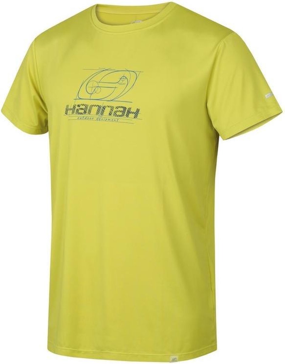 Hannah Sportshirt Parnell Heren Polyester/elastaan Geel Mt Xxl