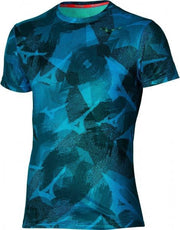 Mizuno Aero Shirt Heren - blauw - maat XL