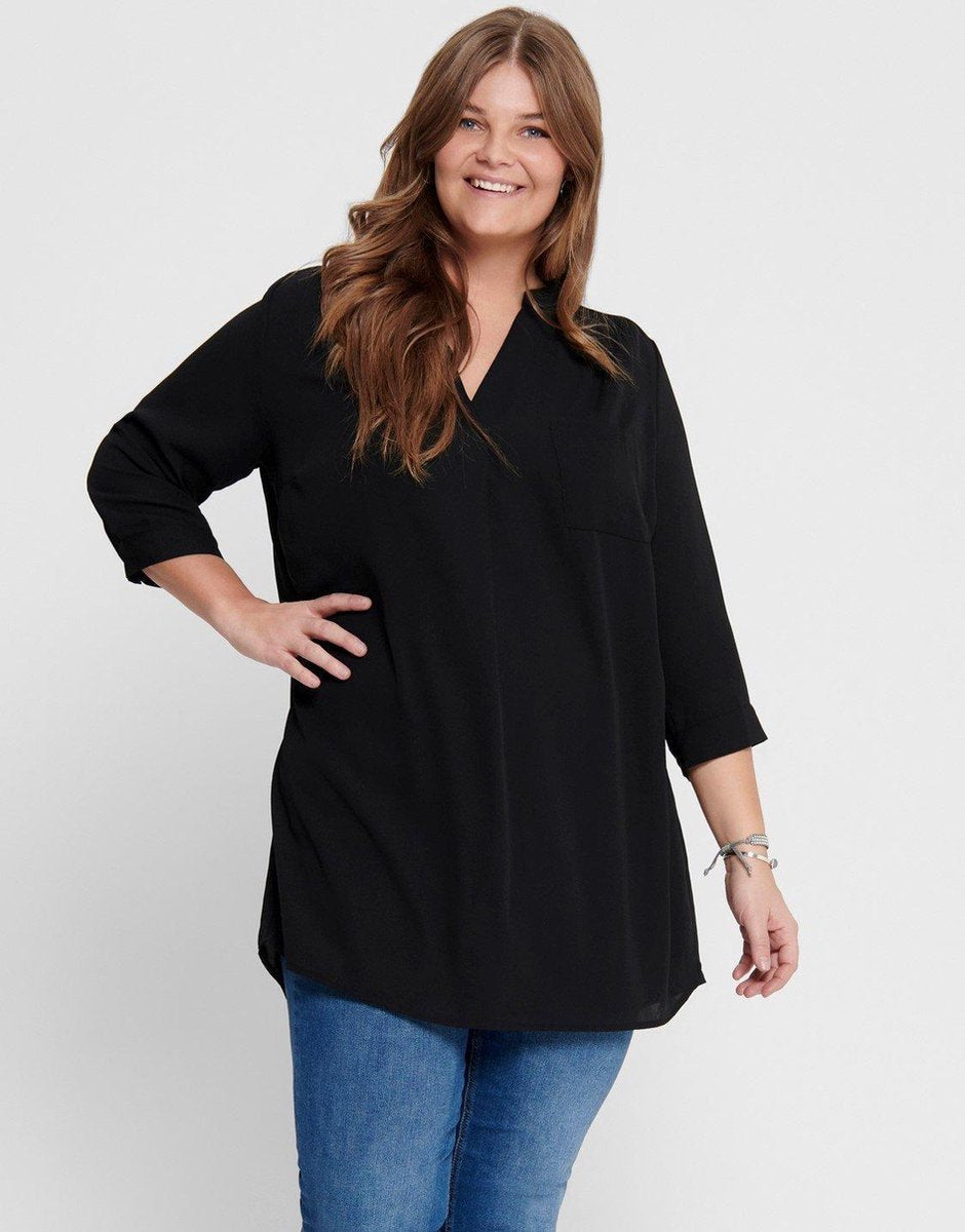 Only Carmakoma Carlavender Blouse Zwart Maat 48