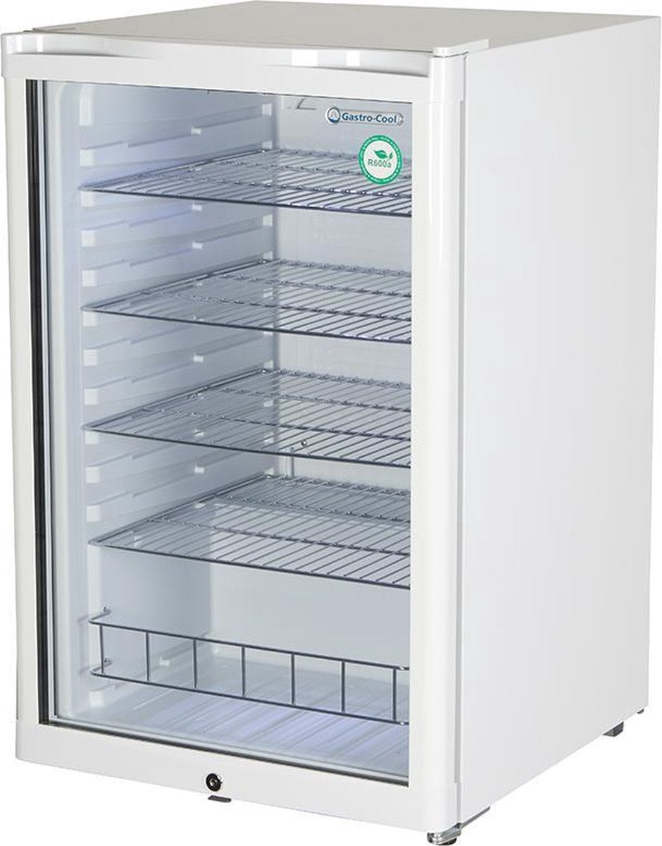 Gastro-Cool GD155 - Flessenkoelkast met glazen deur 115 Liter - Wit/Wit/Wit 248500