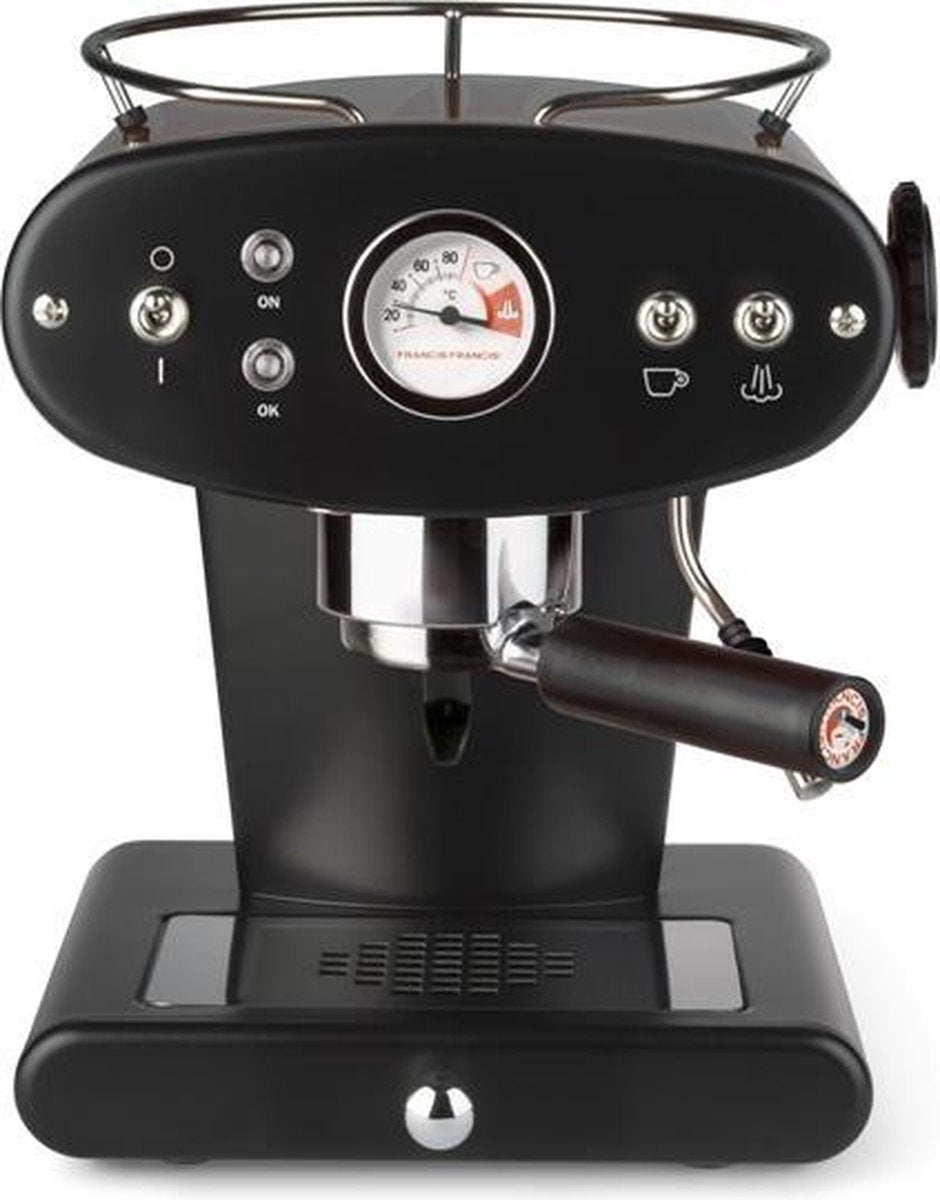 illy X1 Ground - Pistonmachine - Zwart (voor gemalen koffie)