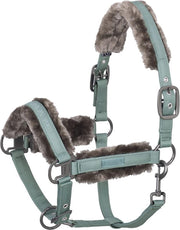Eskadron Halster  Classic Double Pin Glossy Faux Fur - Green - full