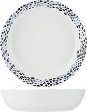 Mosaic Blue Slakom - ø30xh7cm - new Bone China
