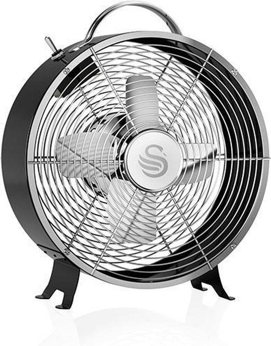 Swan Tafelventilator - 8 inch - Zwart