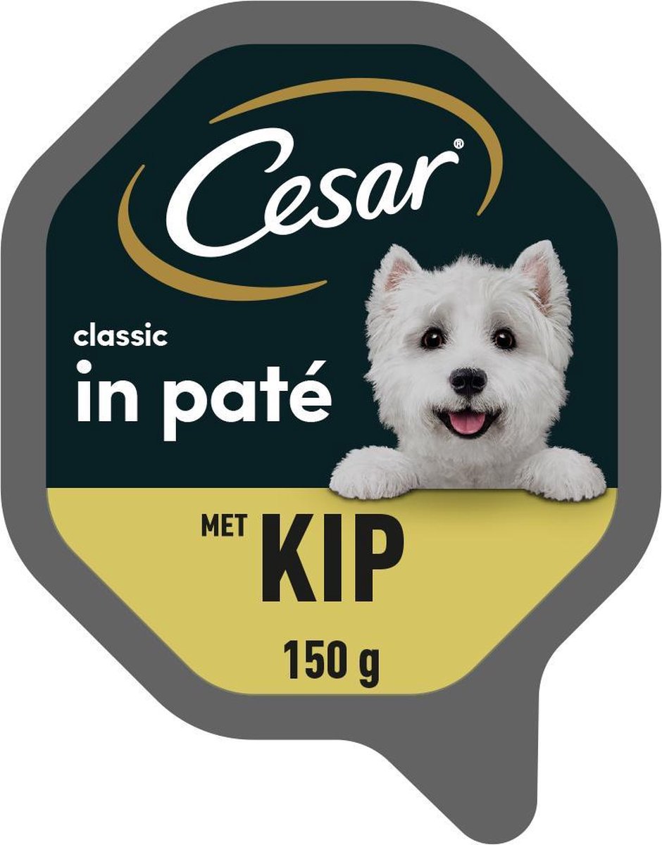 Cesar Classic Paté - Kip - Hondenvoer - 14 kuipjes à 150g