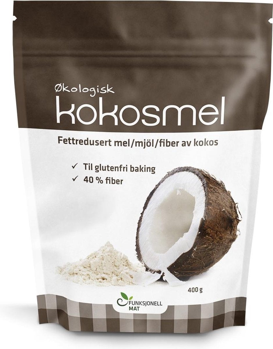 Sukrin Kokosmeel (400g) - Biologisch kokosmeel - Glutenvrij en rijk aan proteïne