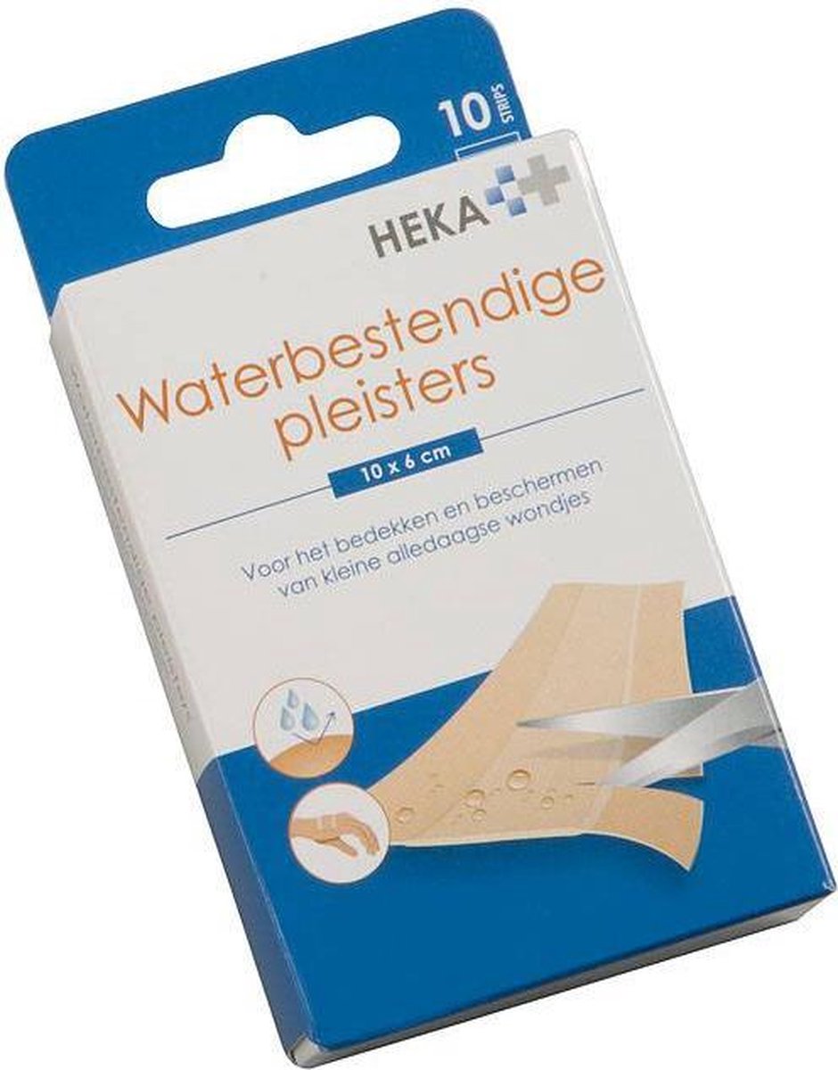Heka Waterbestendige pleisters - 10 stuks - 10 x 6cm