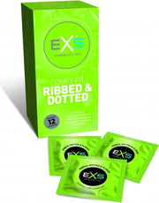Exs Ribbed. Dotted & Flared - 12 pack
