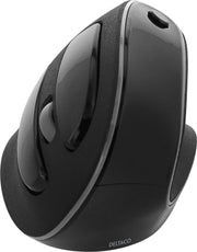 DELTACO OFFICE DELO-0320 Draadloze ergonomische muis - Rechtshandig - Zwart
