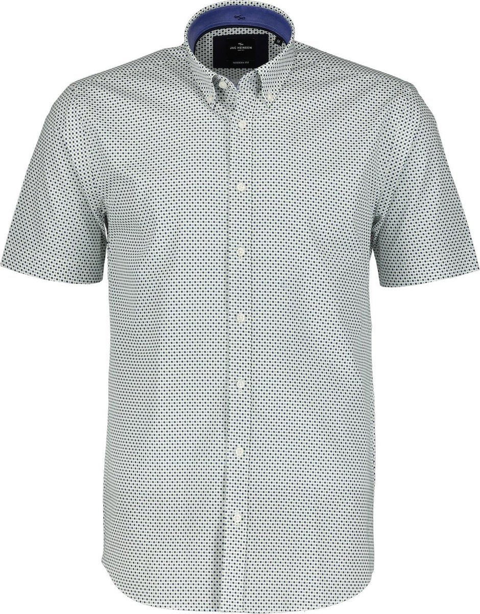 Jac Hensen Overhemd - Modern Fit - Wit - 4XL Grote Maten