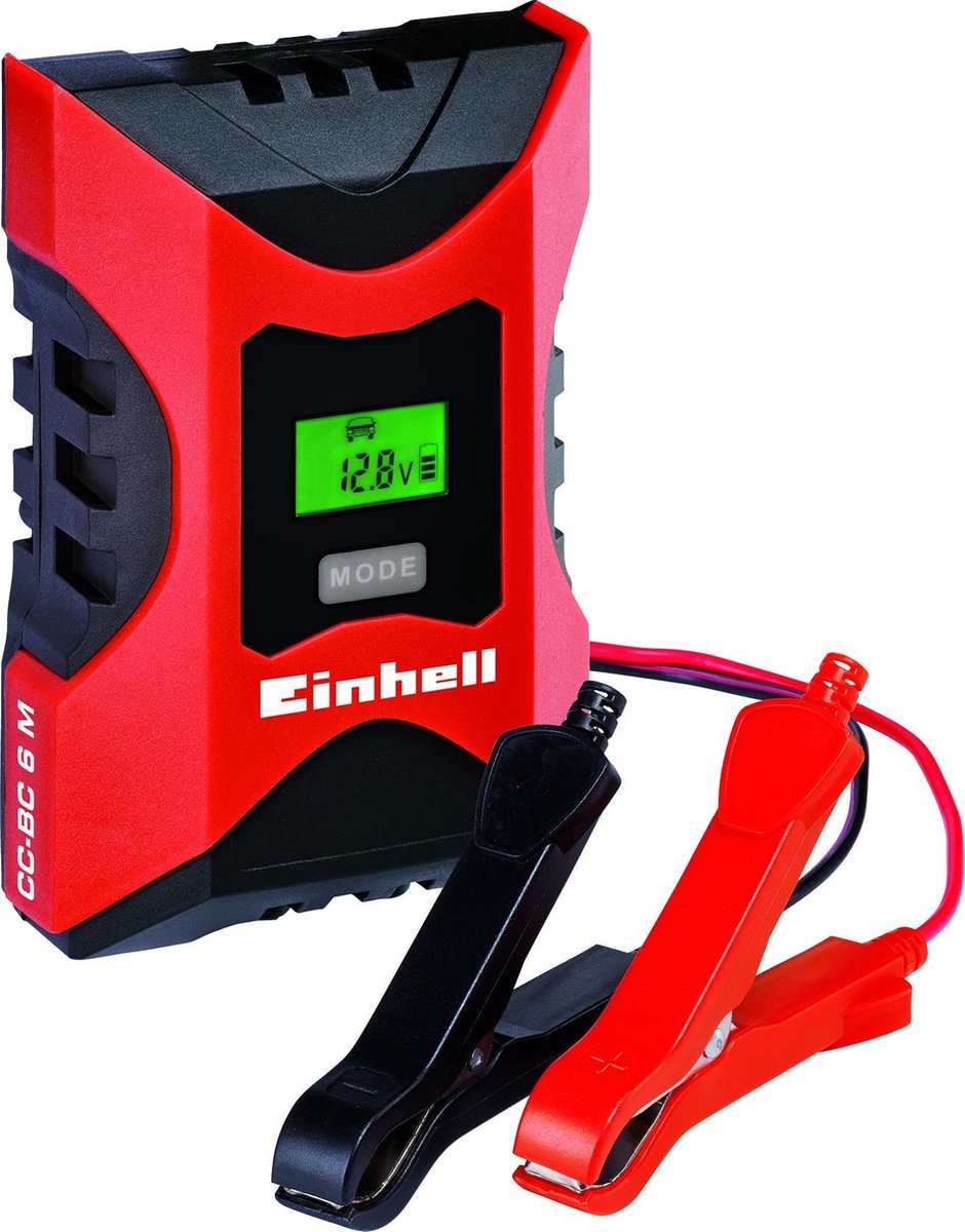 Einhell Acculader - Laadvoltage: 6/12 V - Laadstroom: 6 A / 2A