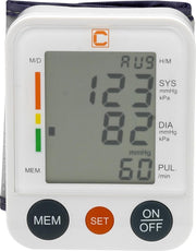 Cresta Care BPM220S digitale pols bloeddrukmeter pols | Who indicatie | Weergave van de hartslag | Geheugen voor 90 metingen