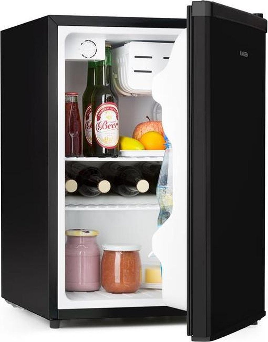 Klarstein Cool Kid Mini koelkast 66 liter met 4 L vriesvak -  compact cooling design - 41dB - zwart