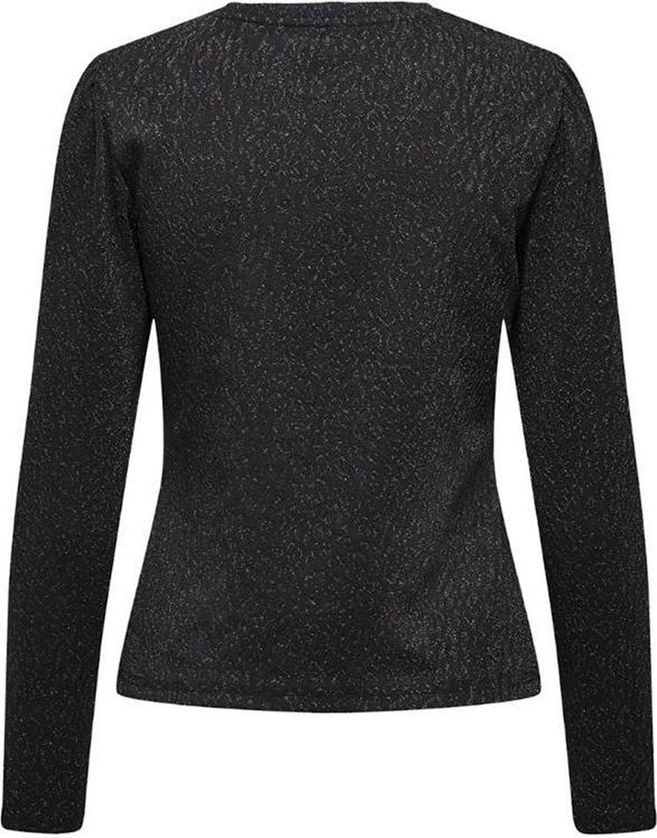 Onyfancy L/s Glitter Top Jrs 15216716 Black/leo Black