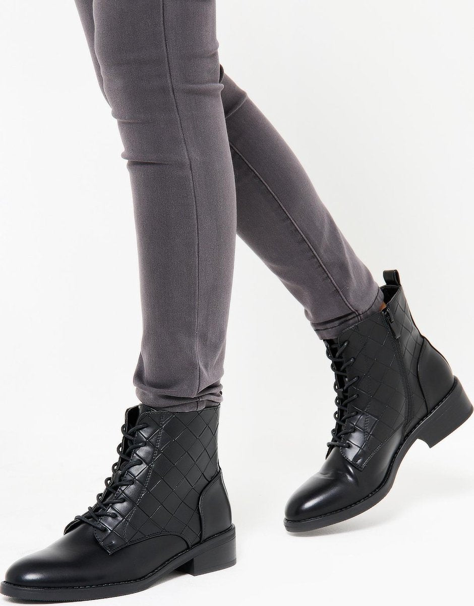 Boots met rits - Zwart