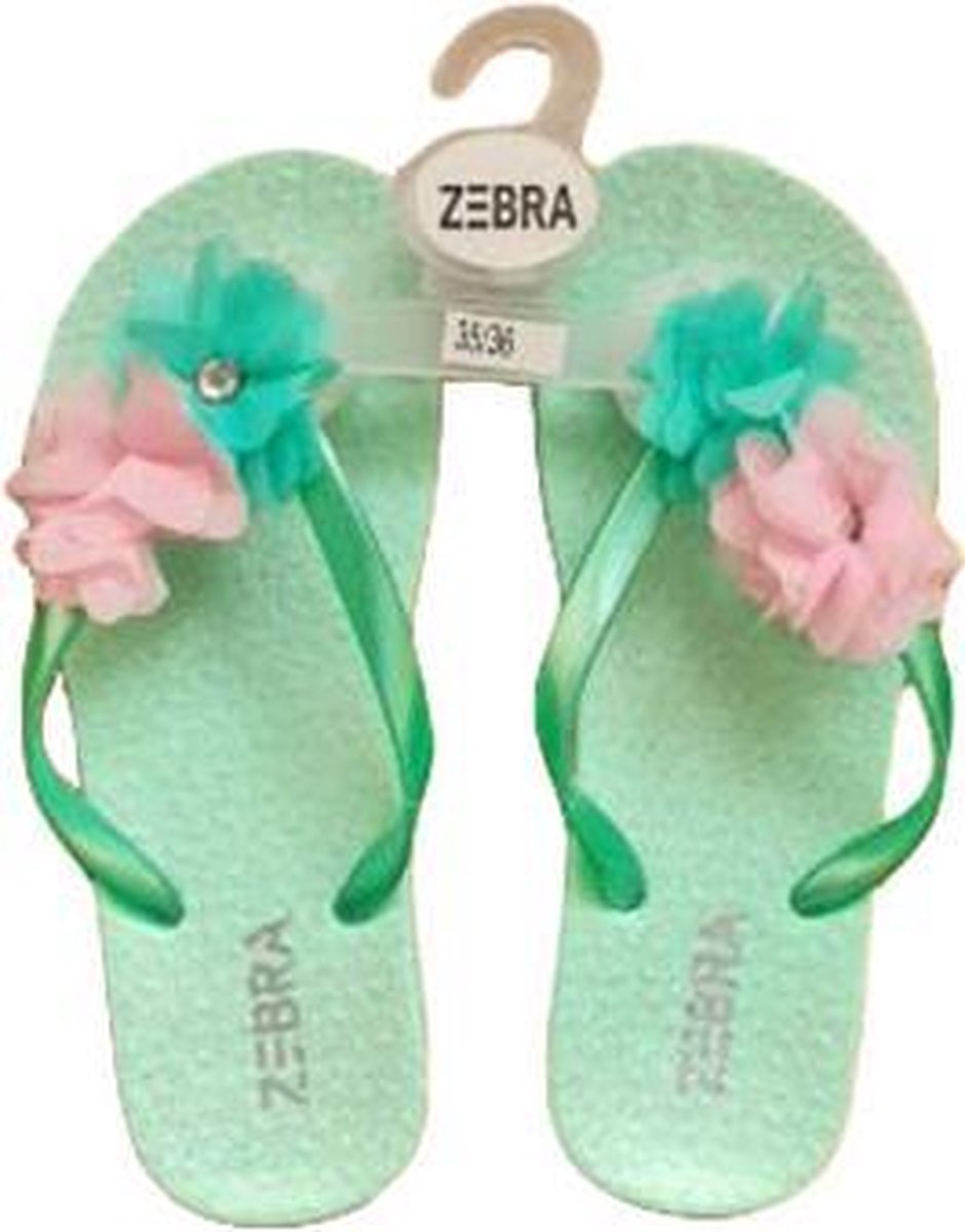 Meisjes slipper - Flower Mint - 37