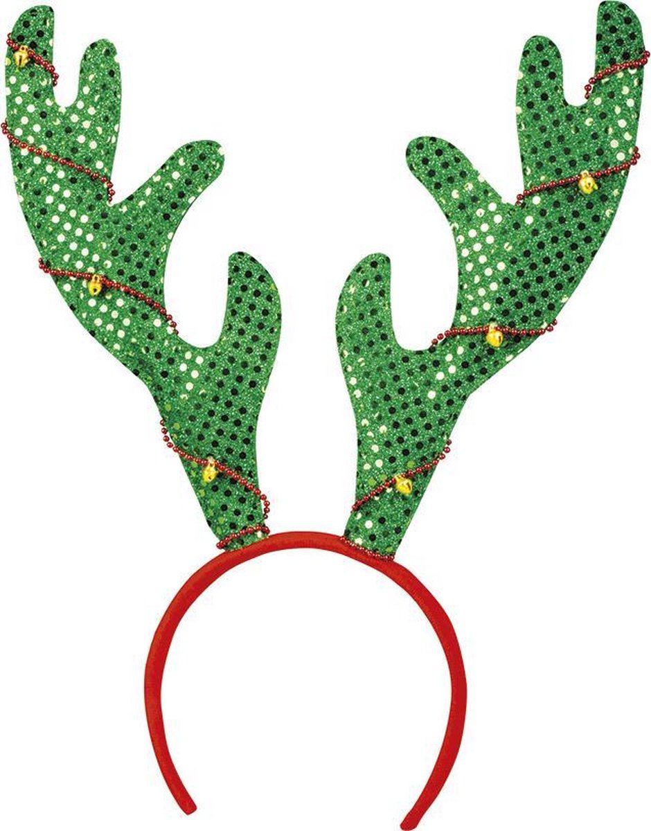 Kerst Haarband Rendier met glitters
