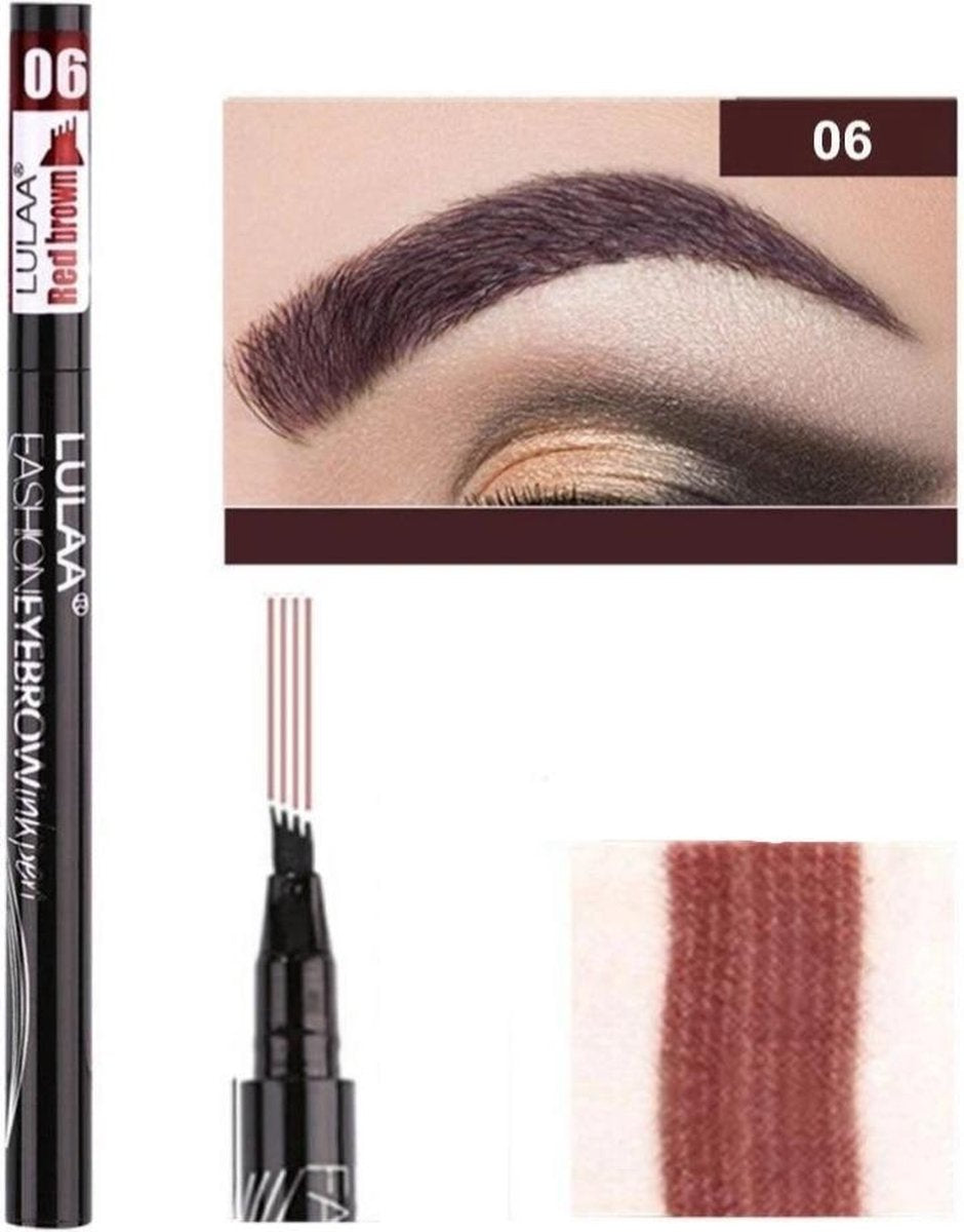 Perfect Arch Tattoo Pen - Brow Microfilling Pen - Brow Artist Micro Tattoo - Red Brown - uit het assortiment van 'Het Gemak'