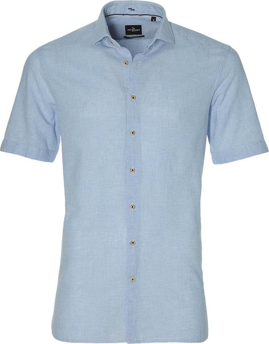 Jac Hensen Overhemd - Modern Fit - Blauw - 4XL Grote Maten