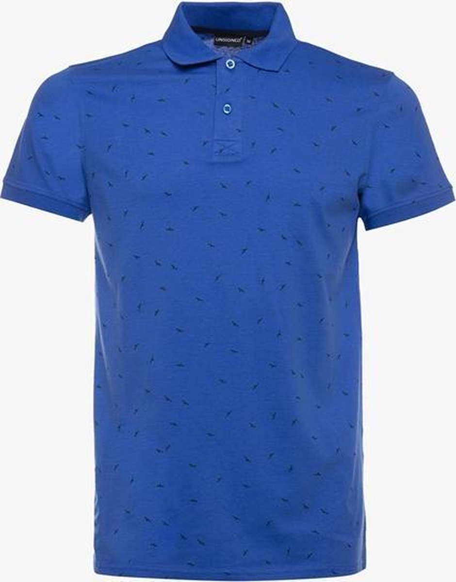 Unsigned heren polo - Blauw - Maat XXL