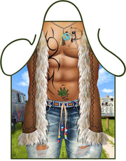 BBQ schort - Barbecue schort mannen - Fun Schort "Hippy Man - Groovy Man" - One Size |  Vaderdag |