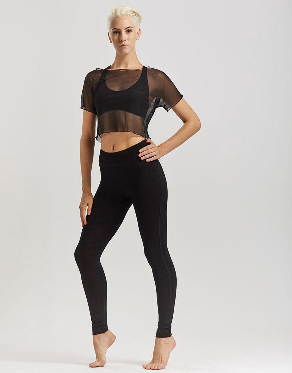 Temps Danse - Artist - Legging - Dames - Yogabroek - Sportbroek - Dansbroek - Viscose - Zwart - M