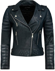 DELORE Biker jack dames blauw 36