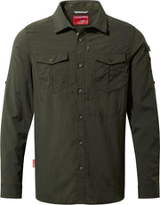 CRAGHOPPERS - Adv - nosilfe - LSl shirt - d.khaki - maat M