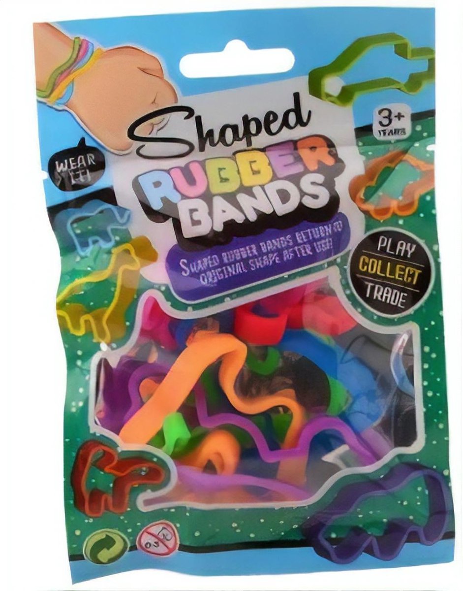 Johntoy Armbanden Dierenvorm 'big 6' 6x6 Stuks