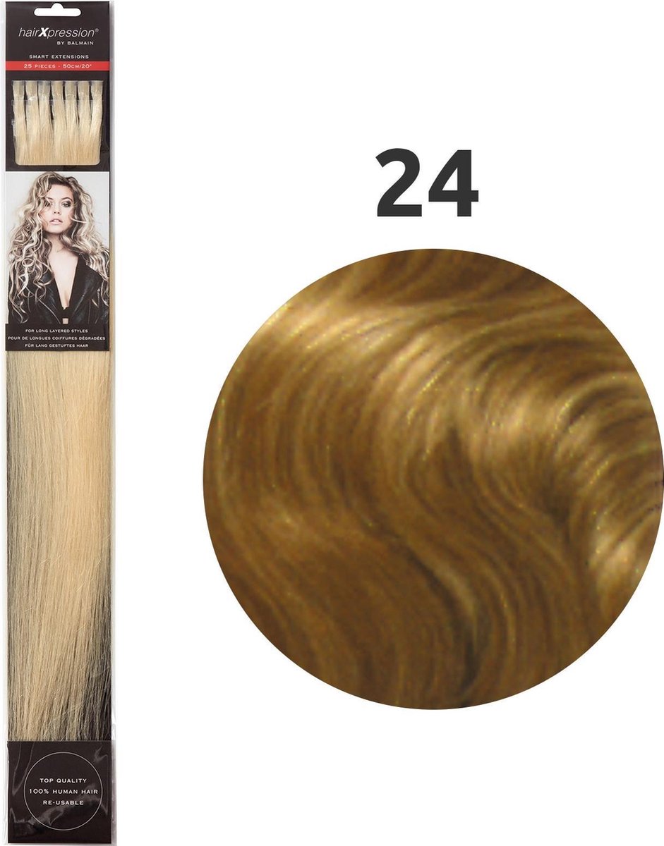 Balmain - HairXpression - Fill-In Extensions - Straight - 50 cm - 25 Stuks - 24