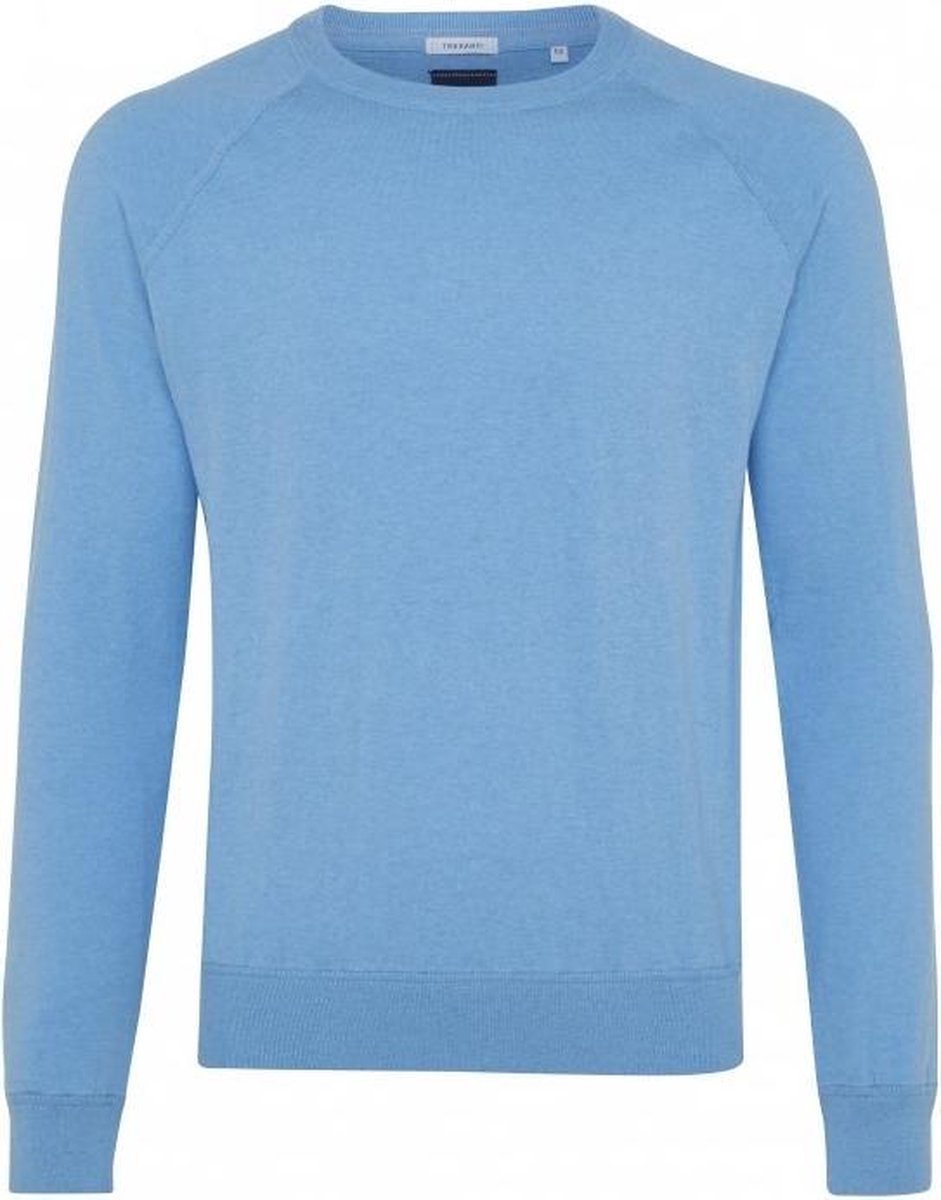 Tresanti Heren Pullover Ronde Hals Blauw Regular Fit - 3XL