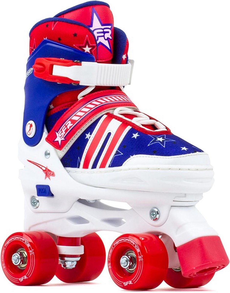 SFR Rolschaatsen - Maat 33-37Kinderen - blauw/rood/wit