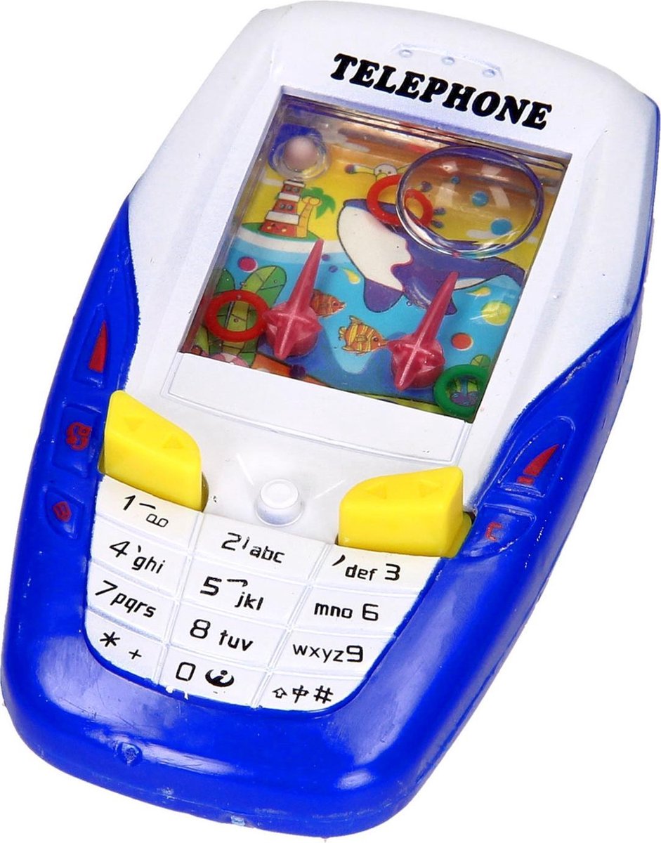 Lg-imports Telefoon Met Spel Junior 11 X 6 Cm Blauw