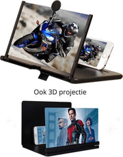 Beeldscherm vergroter| Vergrootglas voor smartphone | Schermvergroter| telefoon bioscoop| Telefoonscherm vergroter-Telefoon projector- 3d schermvergroter