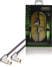 Profigold Prov8803 Coaxkabel Male Gehoekt - Female Gehoekt 3