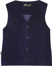 HEBE - gilet corduroy blauw - Maat 122/128