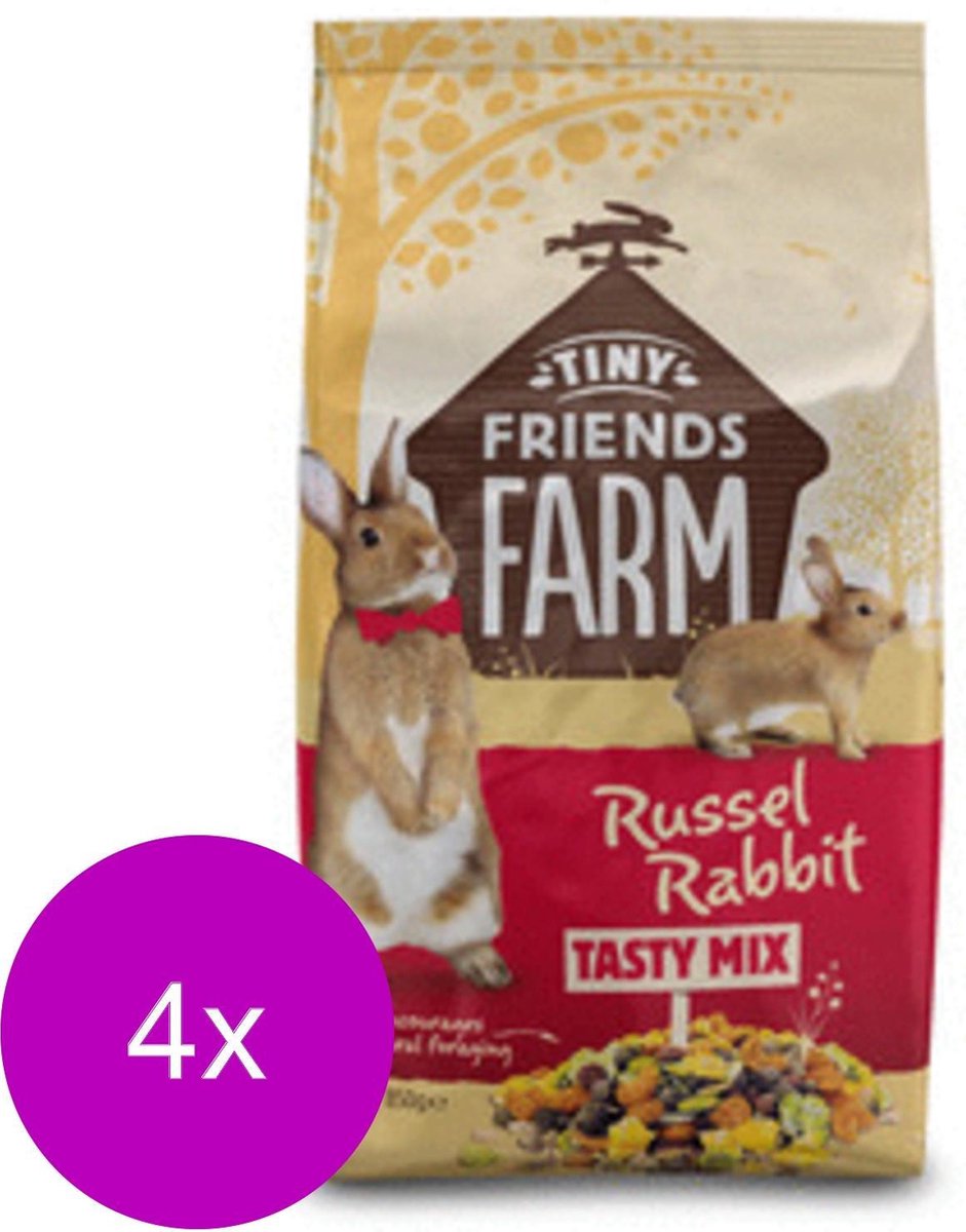 Supreme Russel Rabbit Original - Konijnenvoer - 4 x 850 g