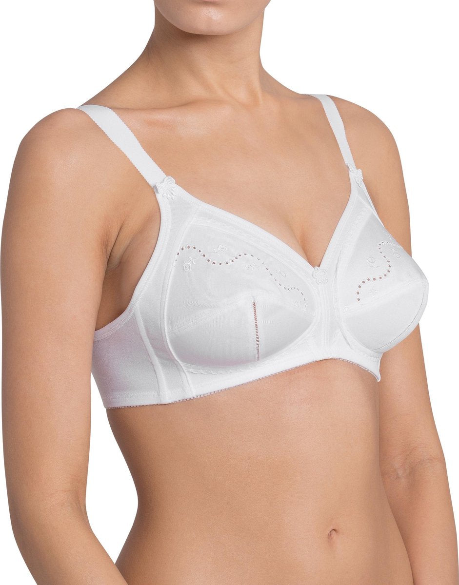 Triumph - Doreen+Cotton 01 N - WHITE - Vrouwen - Maat C80