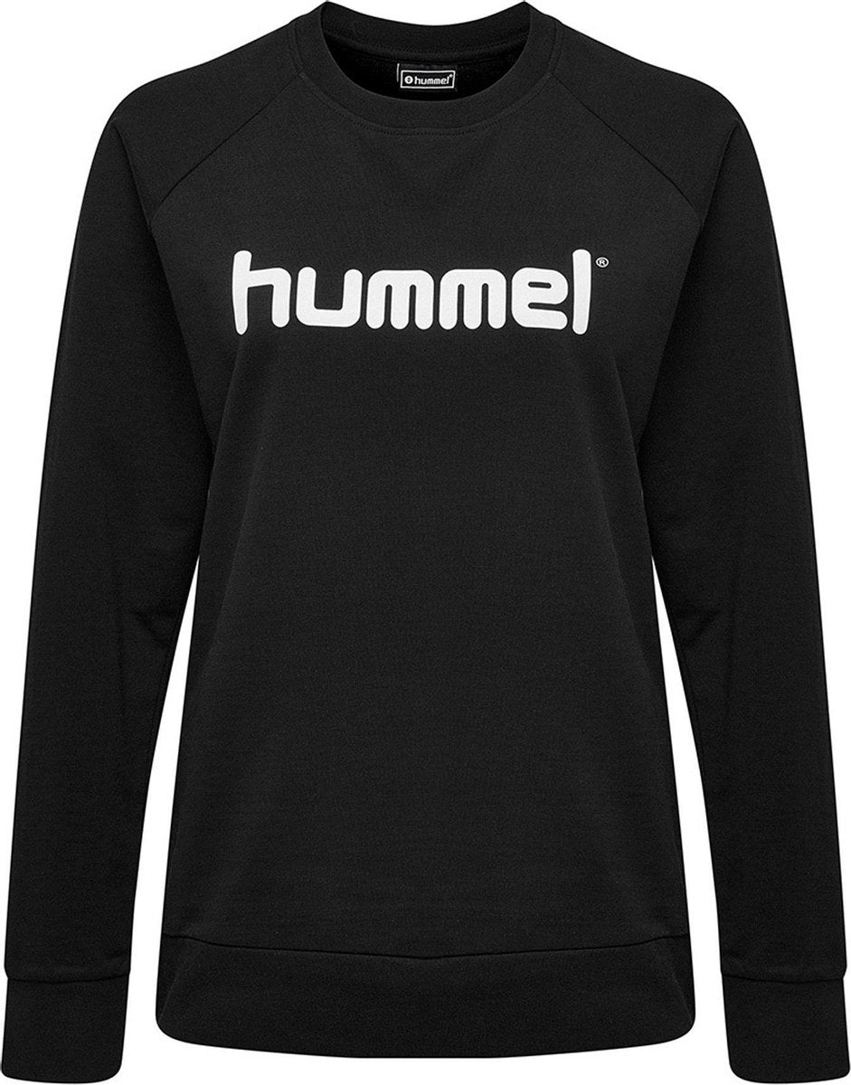 Hummel Hummel Go Cotton Sporttrui - Maat S  - Vrouwen - zwart/wit